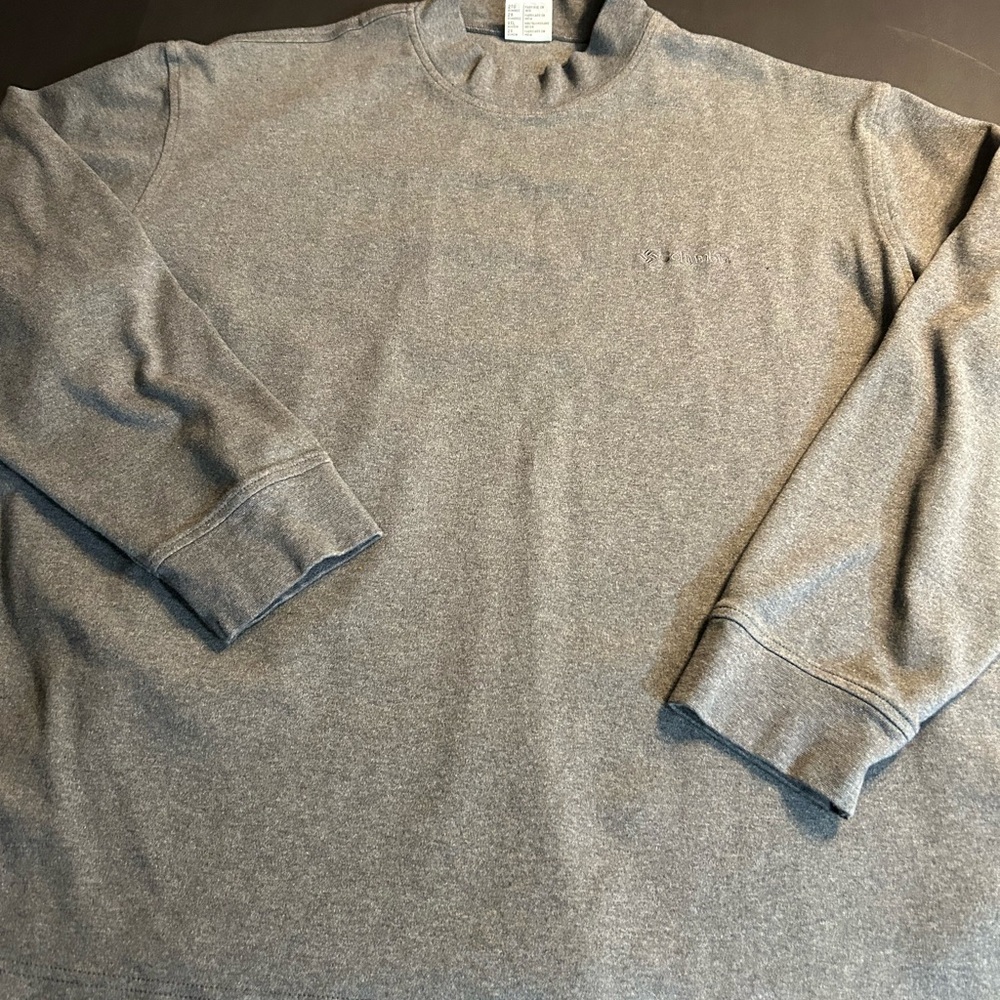 Men's Charcoal Gray Mock-Neck Pullover 2XL‎